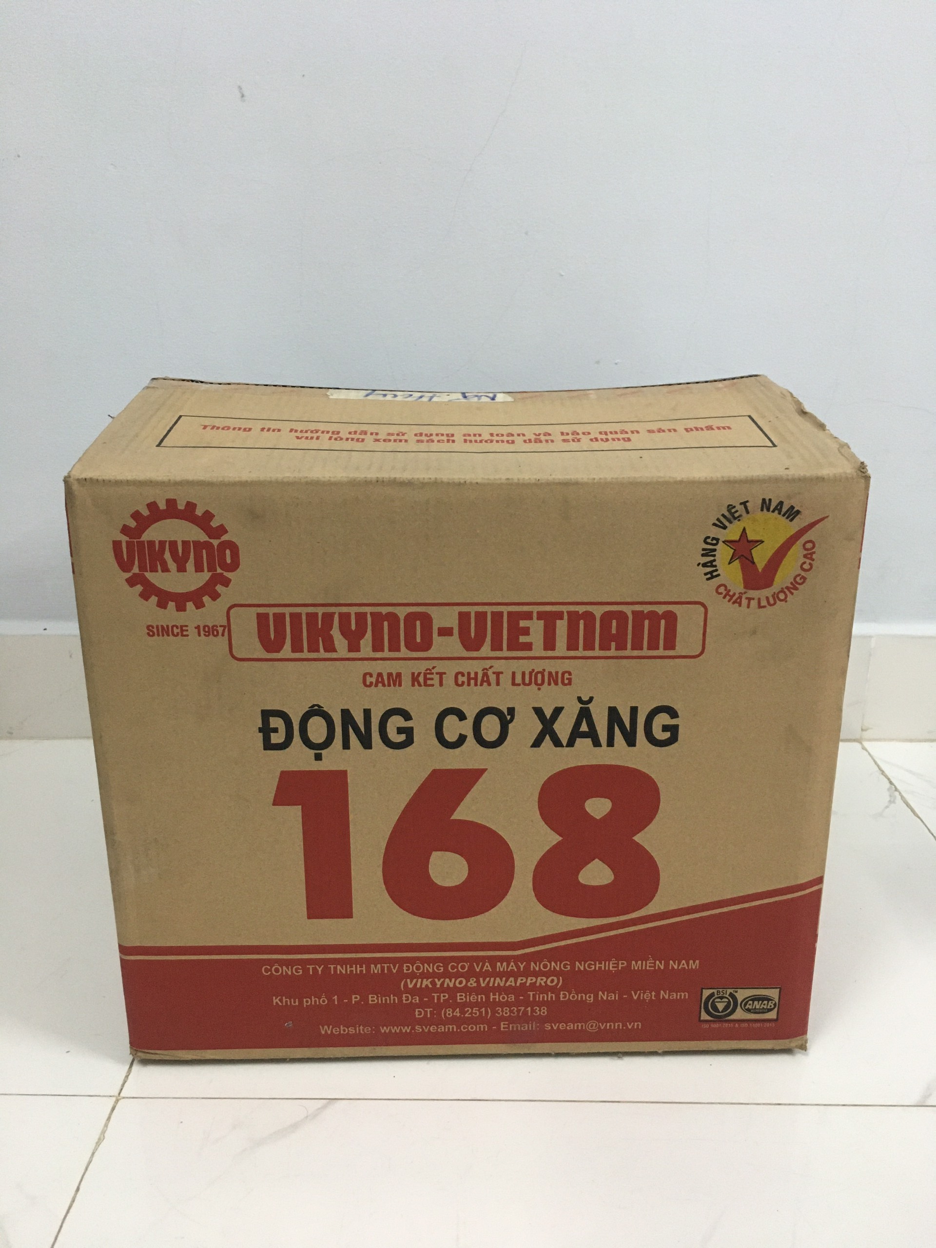 Động Cơ nổ máy xăng vikyno 168F2 6.5HP
