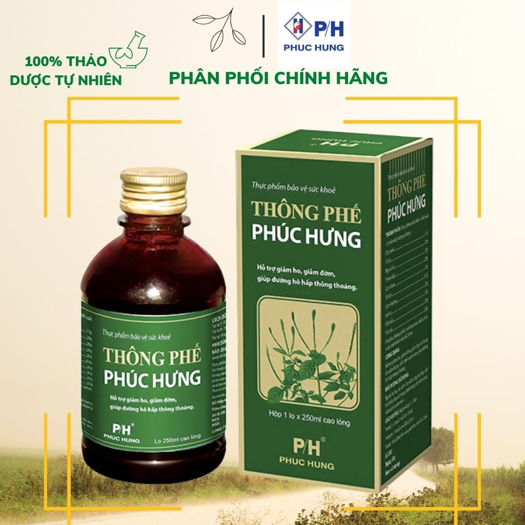 Phuc Hung Expectorant| Supports reducing cough and phlegm, helps clear the respiratory tract| Bottle 250ml