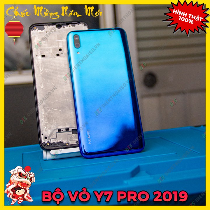 Sườn vỏ Huawei Y7 pro 2019 gồm nắp lưng và kính camera