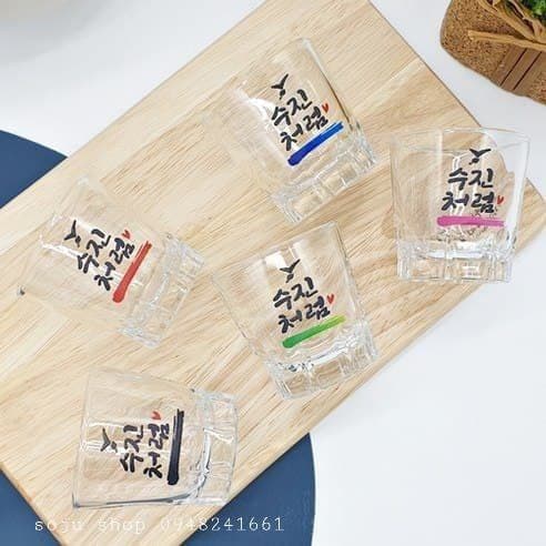 Cup glass Korean-cup Soju import-box 20 cups
