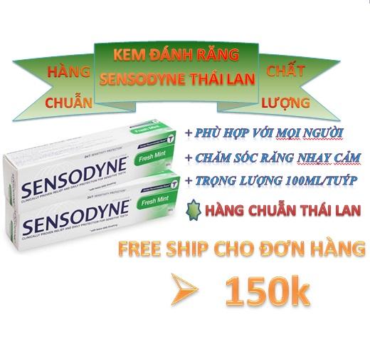 Combo 3 Tuýp Kem Đánh Răng Sesodine 100gar - Làm Đẹp -Chắm Sóc Răng Miệng - Giảm Ê Buốt - Ngừa Sâu Răng - Thơm Miêng