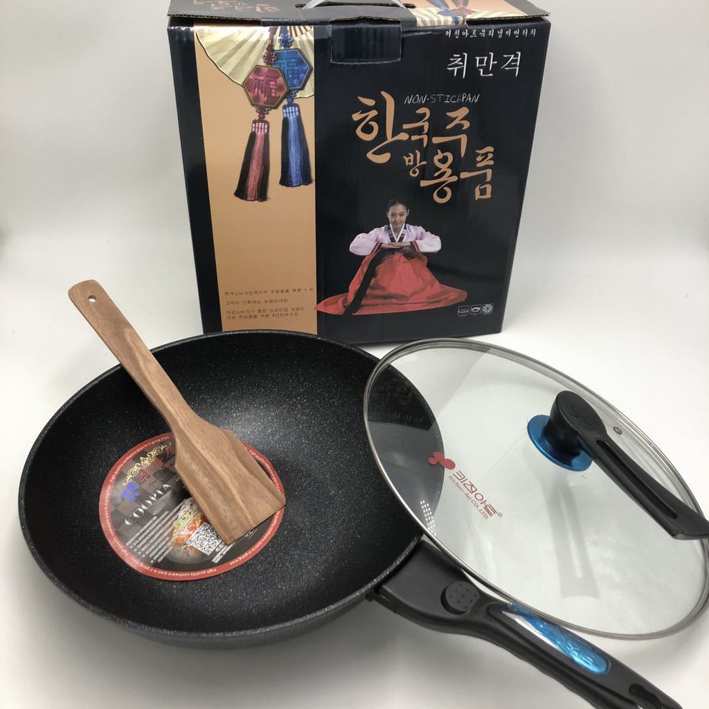 Korean Deep Stone Pot Size 32cm with Lid