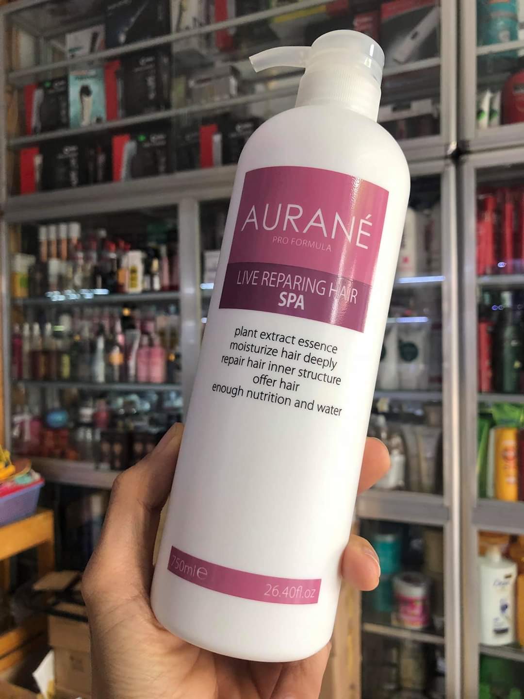 DẦU NGÂM TÓC AURANE SPA PHỤC HỒI LÀM MƯỢT TÓC 750ML