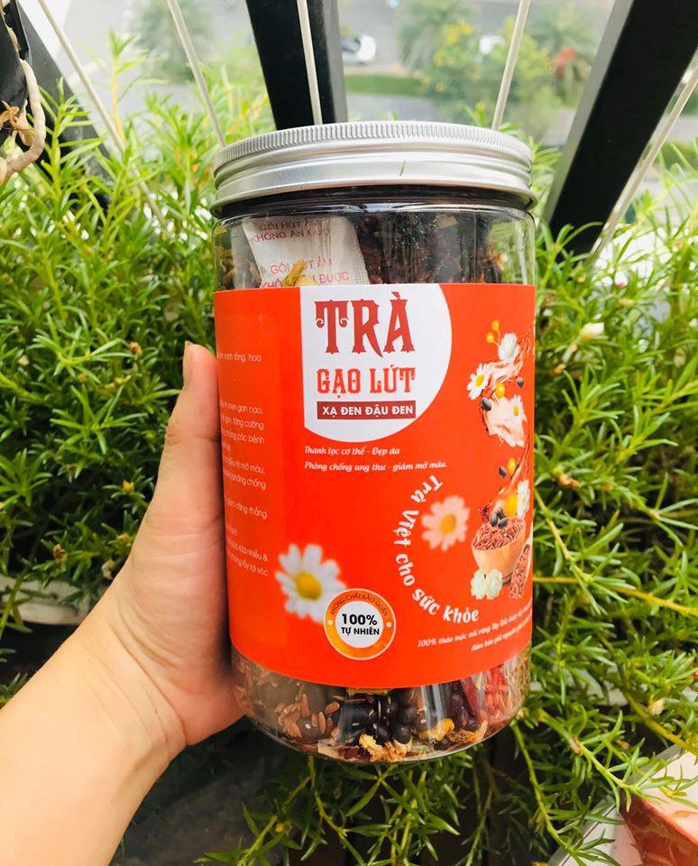 TRÀ GẠO LỨT XẠ ĐEN ĐẬU ĐEN