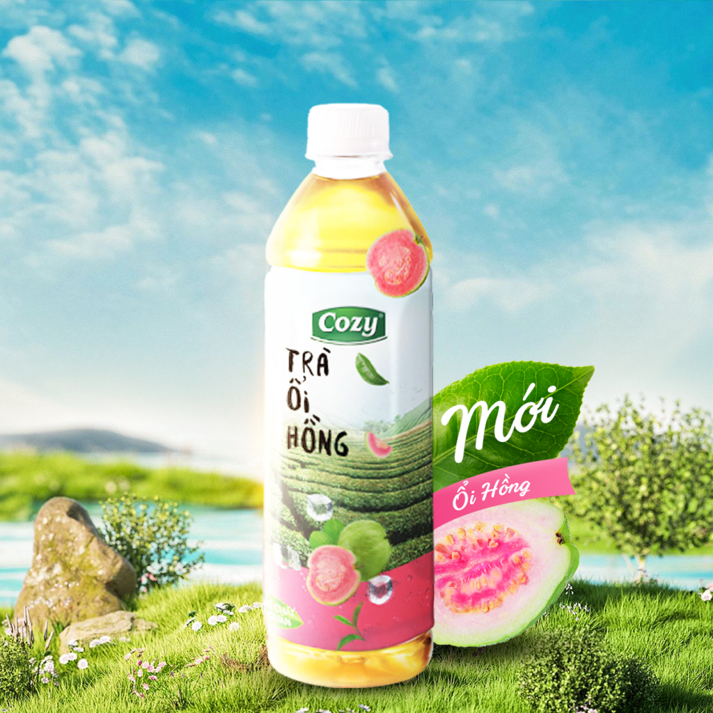 Trà hoa quả cozy 455 ml - đủ các vị
