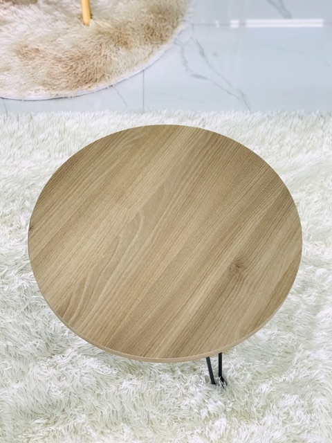 Giá sỉ] Bàn Tròn gỗ MDF 60cm Chân Xếp Gọn