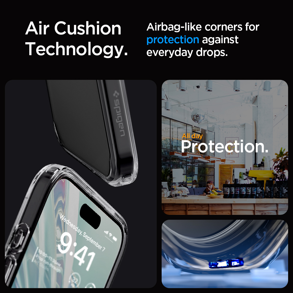 Ốp Lưng Spigen Ultra Hybrid Cho iPhone 15 Pro Max / 15 Pro / 15 Plus / 15