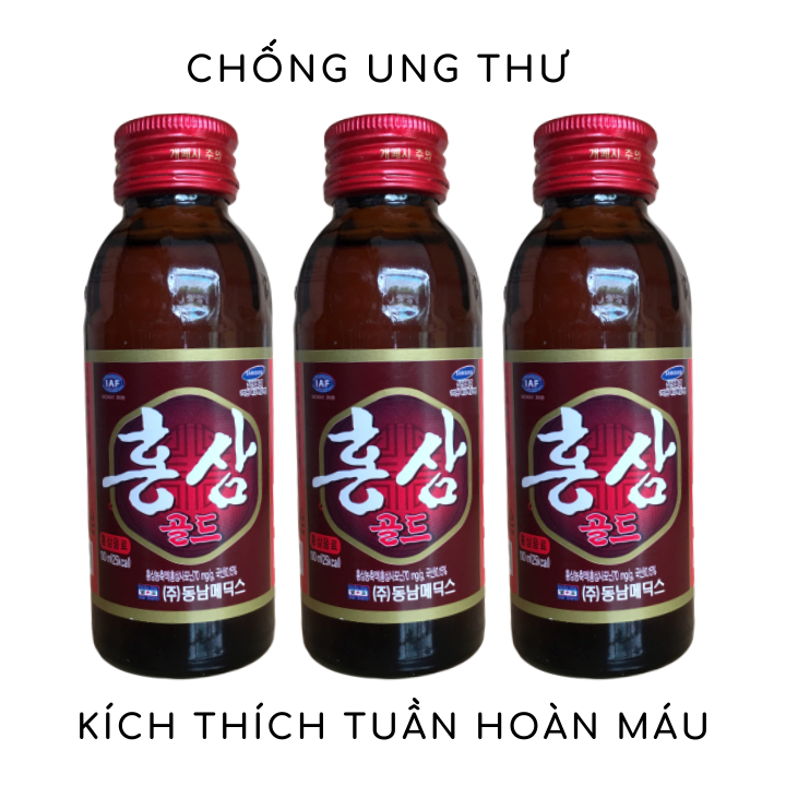 [HCM] Combo 6 hộp nước hồng sâm Hàn Quốc (60 chai x100ml)