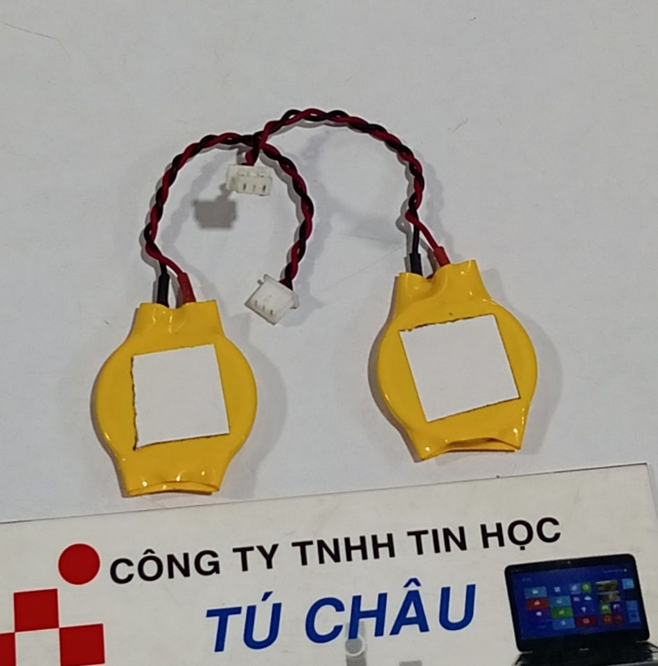 Pin Cmos 2032, CR2032 - 3V / Pin 2 dây đầu cắm 3 lổ (Dài x Rộng): 4.5mm X 2.5mm
