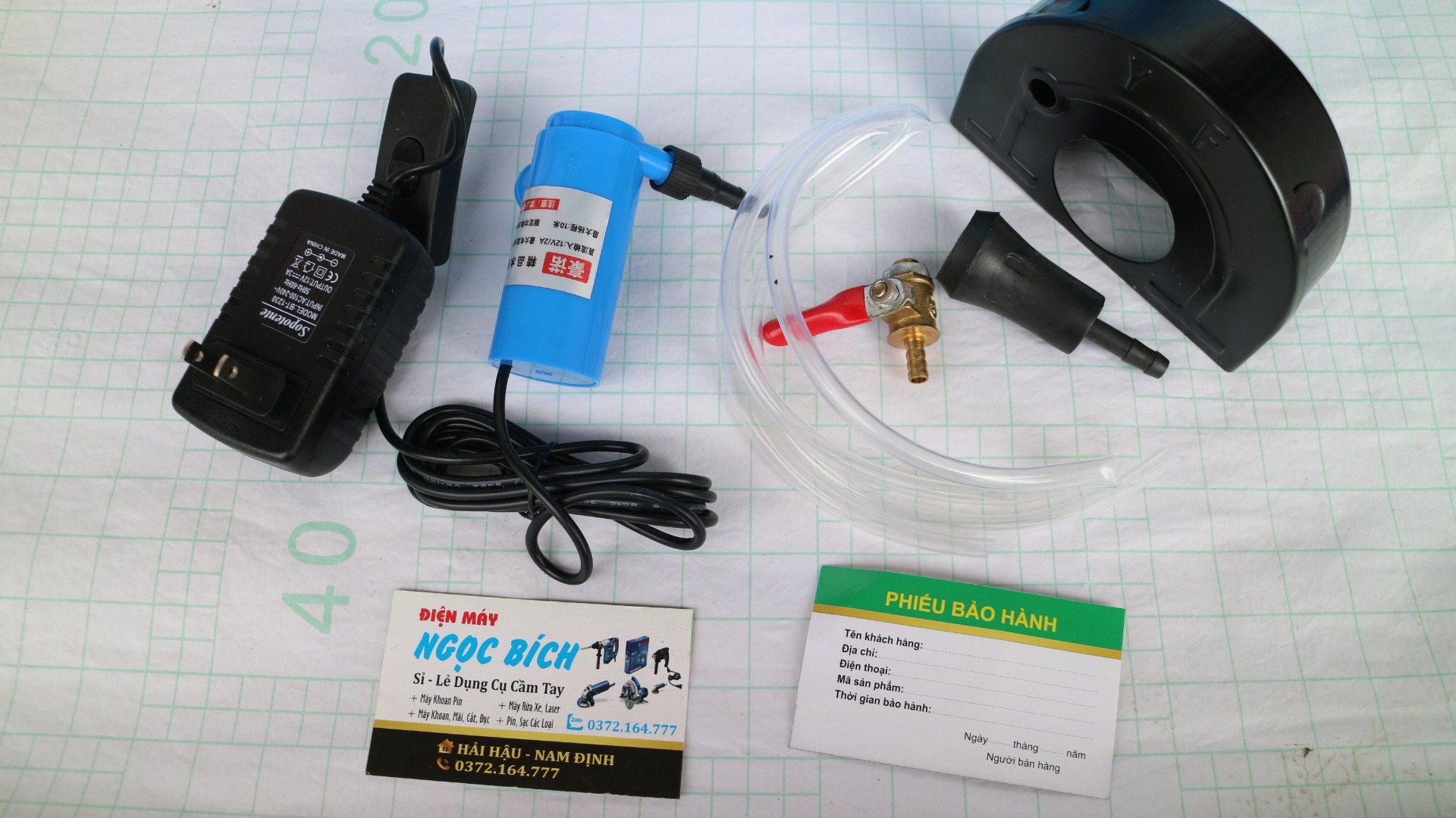Máy Bơm Nước Mini 12v (Bơm Nước Cắt Rãnh Tường) 5.0