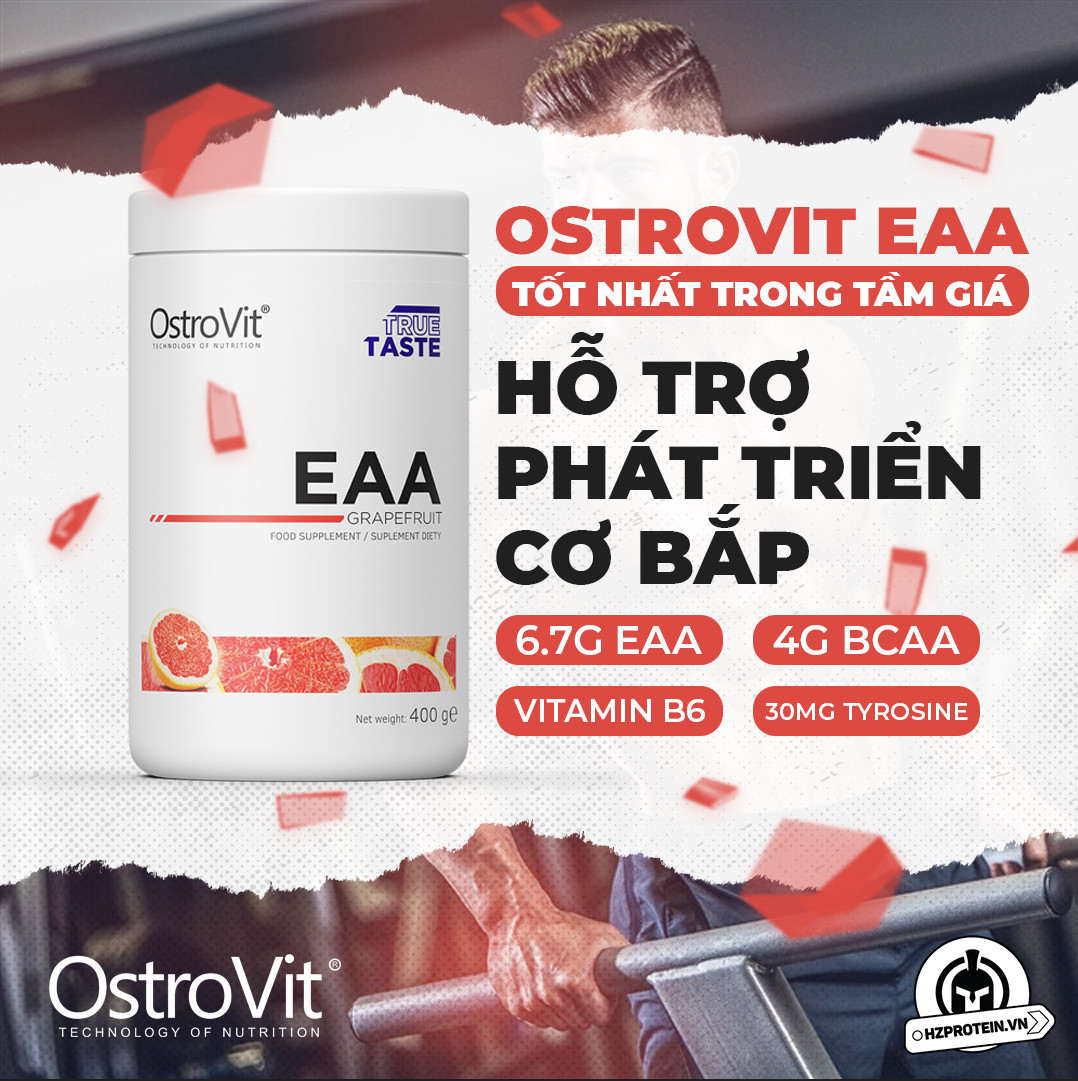 OSTROVIT EAA - BỔ SUNG EAA HỖ TRỢ PHỤC HỒI, PHÁT TRIỂN CƠ BẮP (40 LẦN DÙNG)