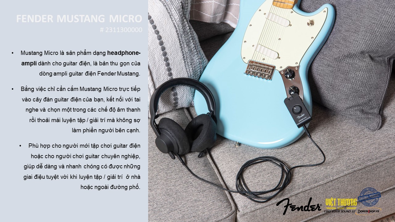 Guitar Headphone Amp Amplug Fender Mustang Micro