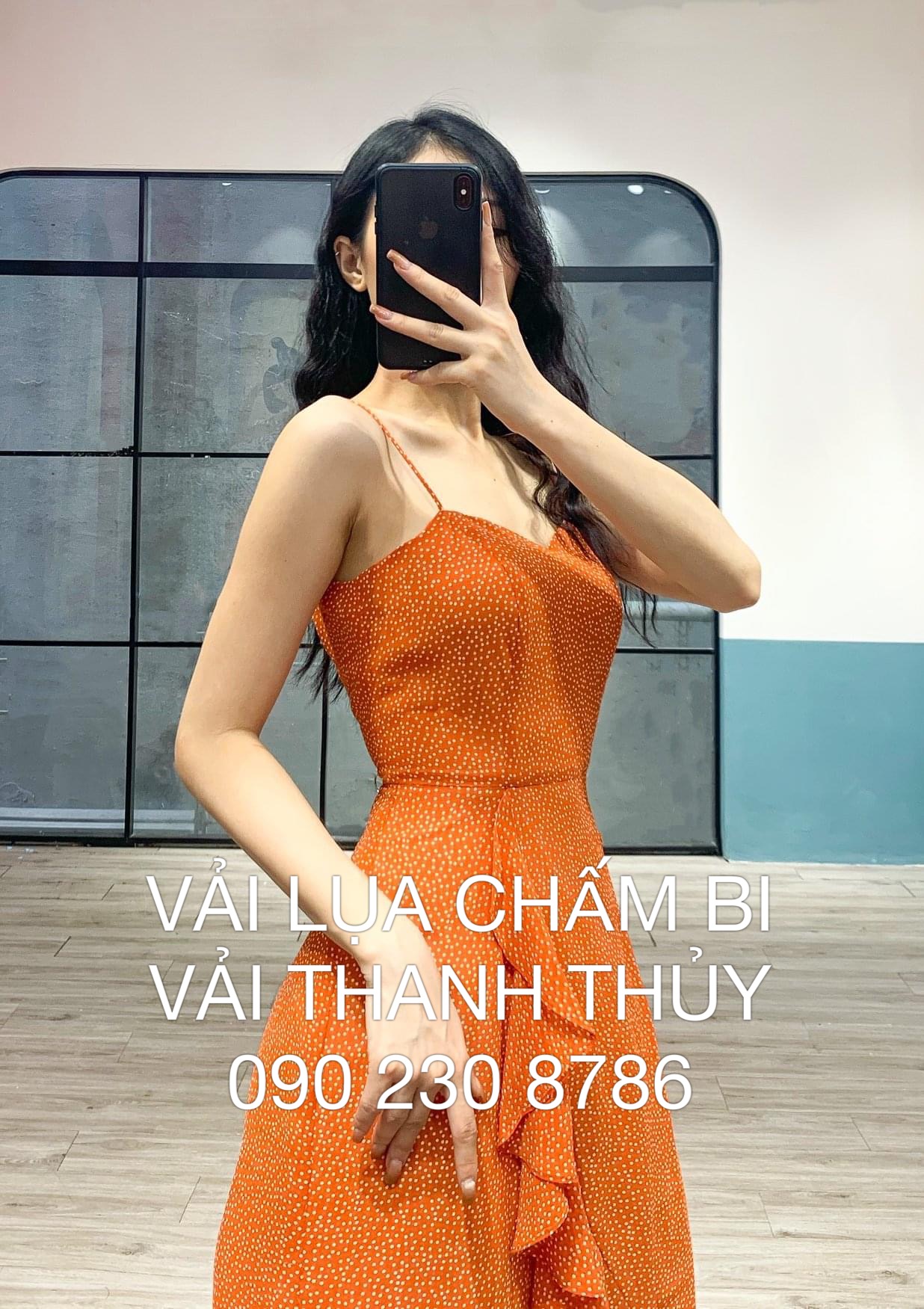 VẢI LỤA CHẤM BI - DÒNG VẢI THÔNG DỤNG - 1 MÉT X 1M5