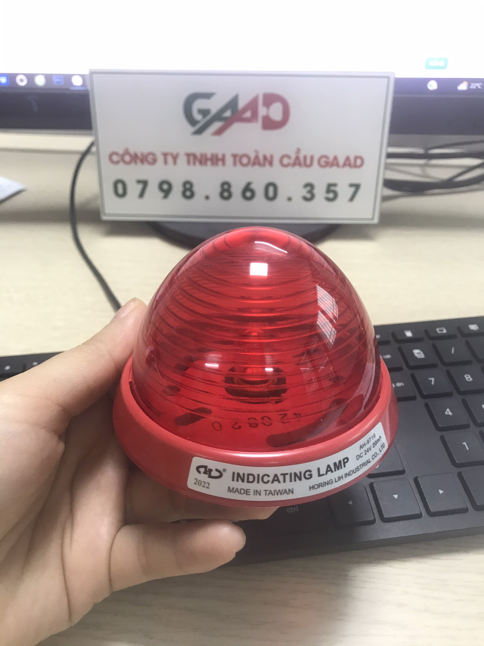 PCCC Đèn báo cháy Horing 24VDC, Đèn báo động, đèn đỏ