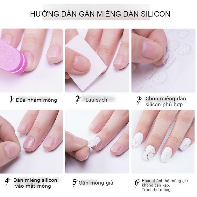 [Hàng Tặng - Không bán] Set 24 Móng giả ❤️ Tặng Chai Keo Dán Móng