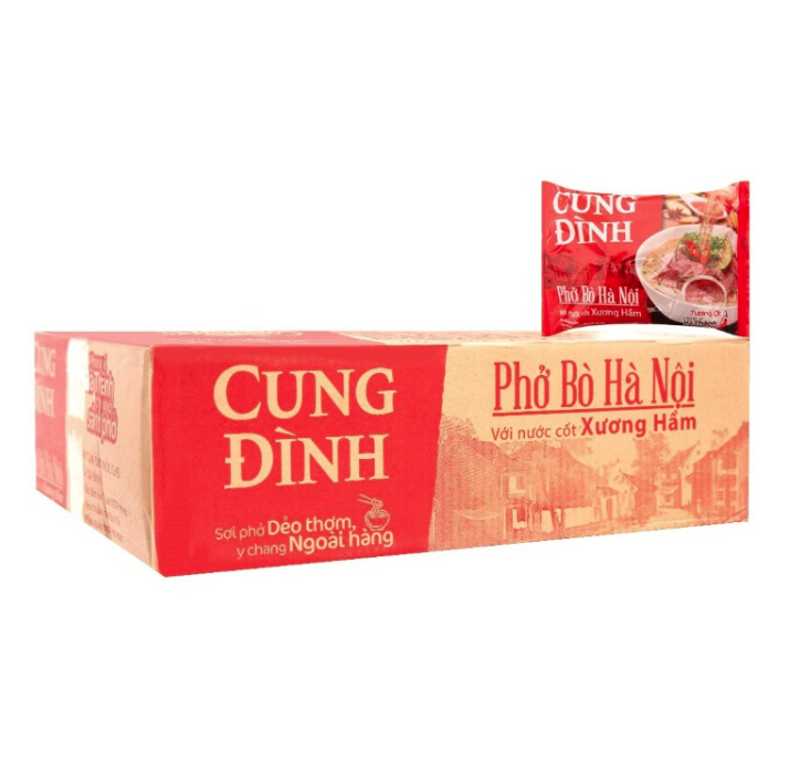 Thùng 30 Gói Phở Bò Cung Đình (Vui lòng đặt 1 thùng trên 1 đơn hàng)