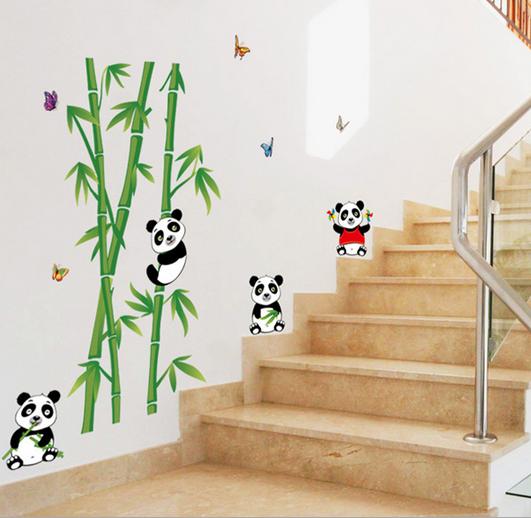 [HCM]DECAL DÁN TƯỜNG GẤU TRÚC