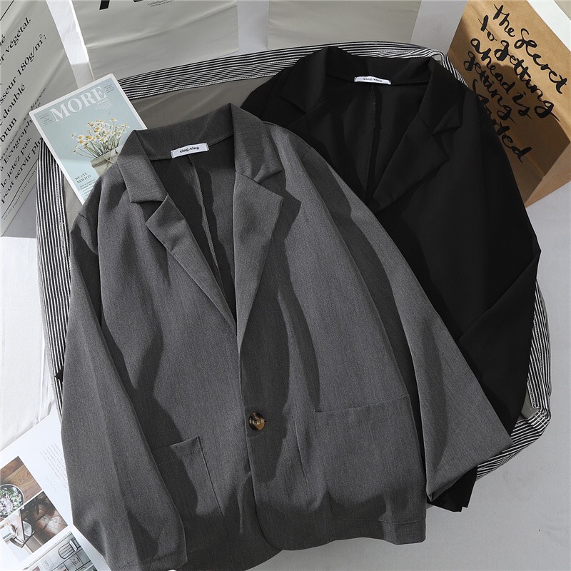 Áo blazer nữ trơn mỏng phù hợp Xuân Hè