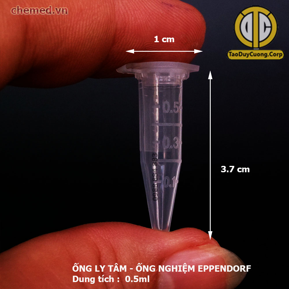 Ống ly tâm, ống eppendorf, ống đựng huyết tương tiểu cầu có nắp đậy dung tích 0.2ml, 0.5ml, 1.5ml, 2ml, 5ml
