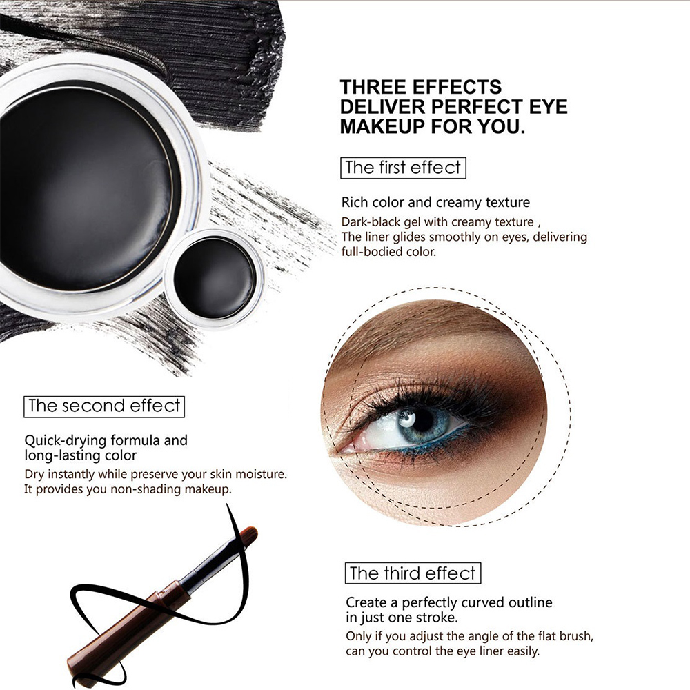 Gel vẽ mí Magical Halo Màu Đen