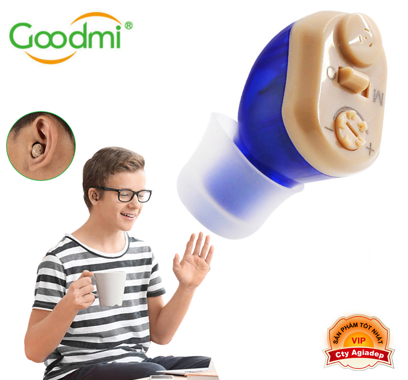 Máy trợ thính pin sạc tiện lợi GOODMI, tai nghe trợ thính cho người khiếm thính AG917