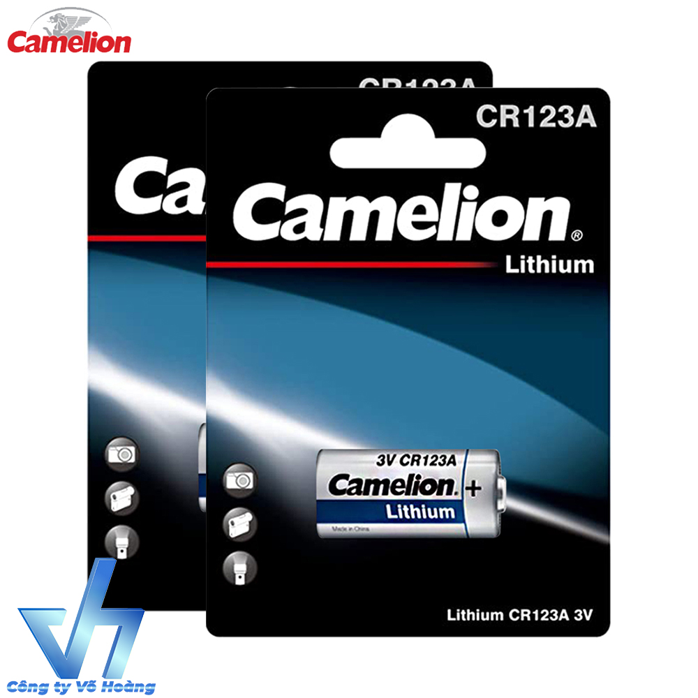 Combo 2 pin Camelion Lithium chuẩn 3V (CR123A)