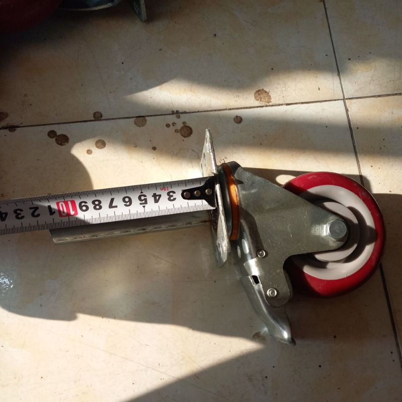 Bánh xe dàn giáo siêu chịu lực 100mm màu đỏ