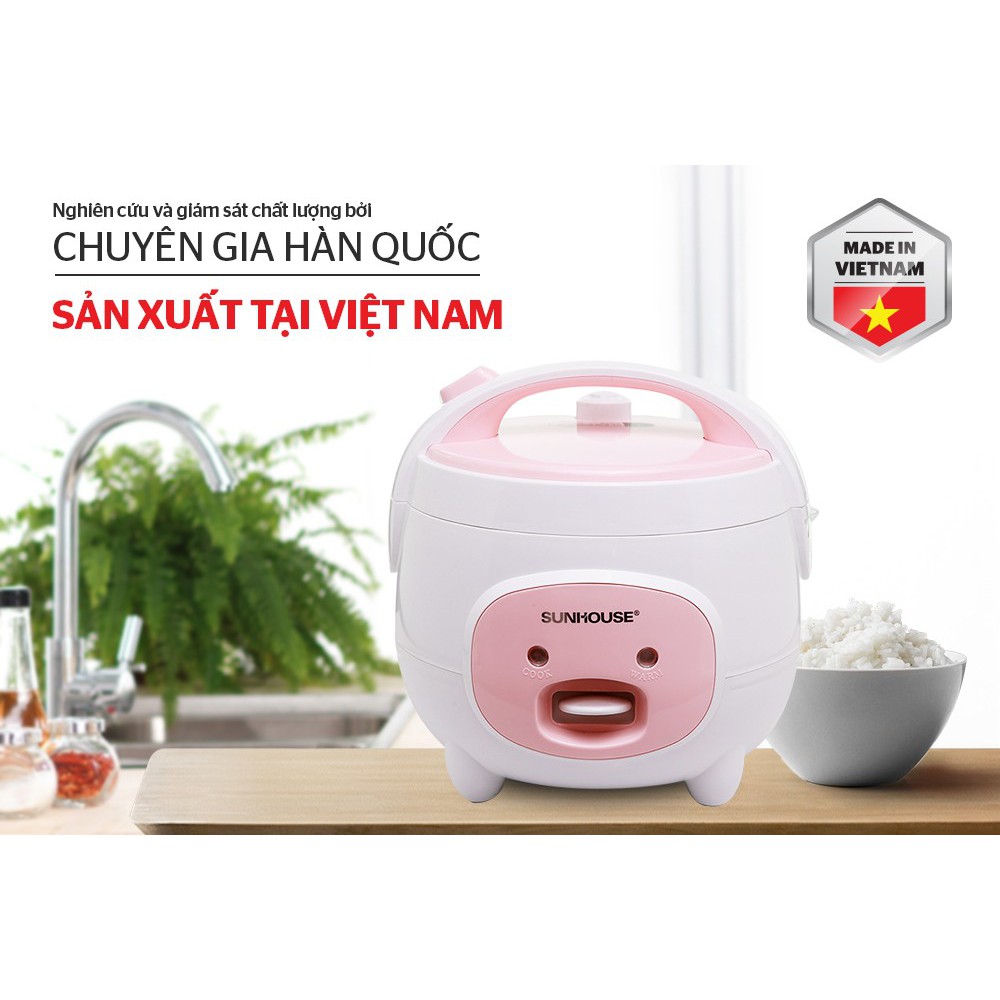Nồi Cơm Điện 1.2L Sunhouse Shd8217W