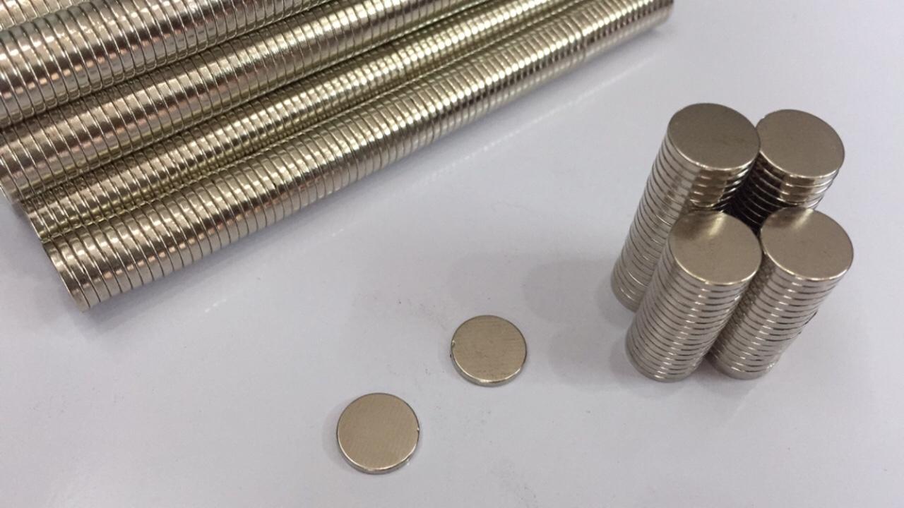 Combo 100 viên Nam châm đất hiếm 10x1.5mm