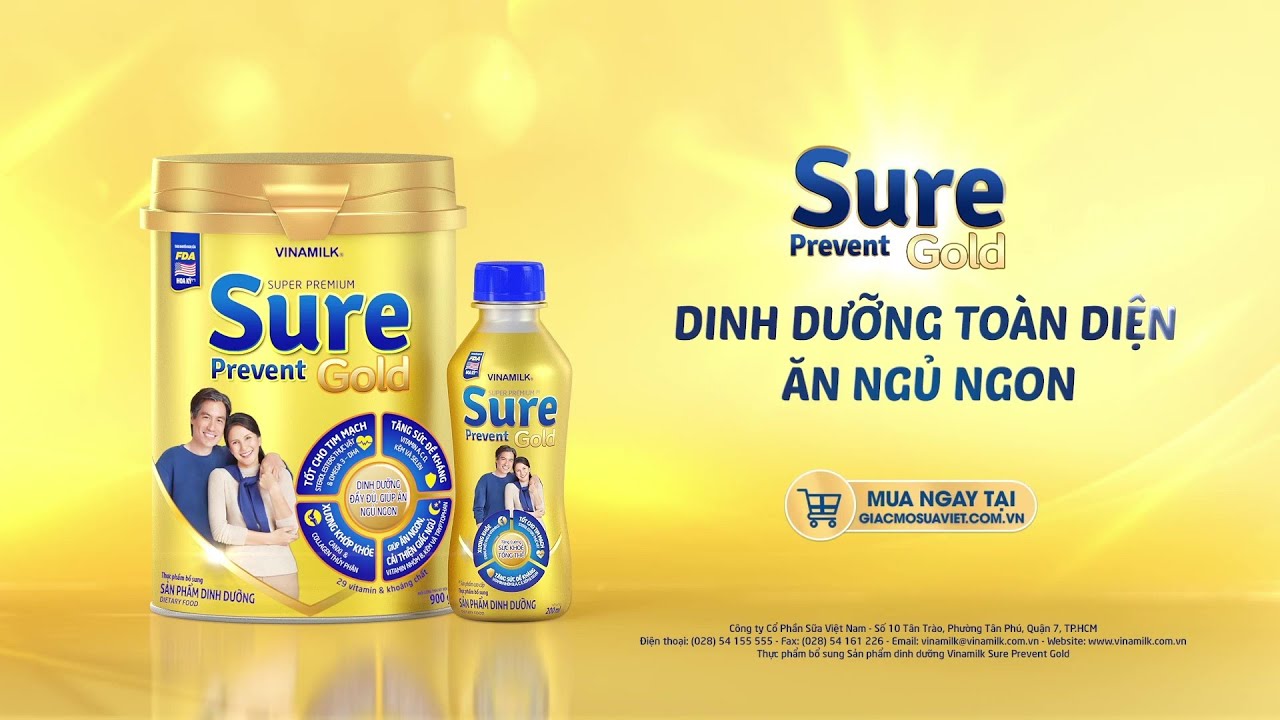Sữa bột Vinamilk Sure Prevent Gold (900g)