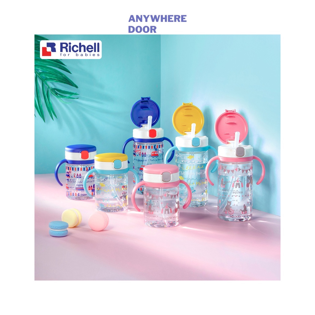 Bình Ống Hút AQ Richell cho bé 200ml/ 320ml