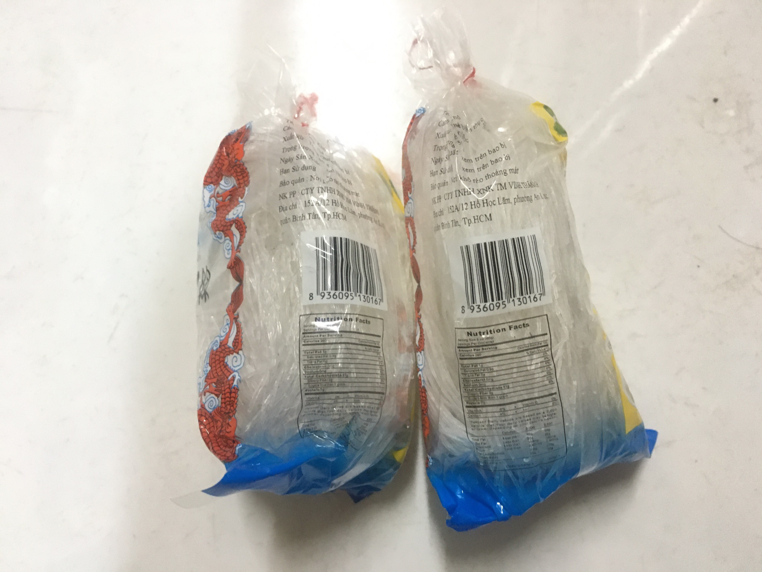 Combo 2 gói Bún tàu Con Rồng gói 50g
