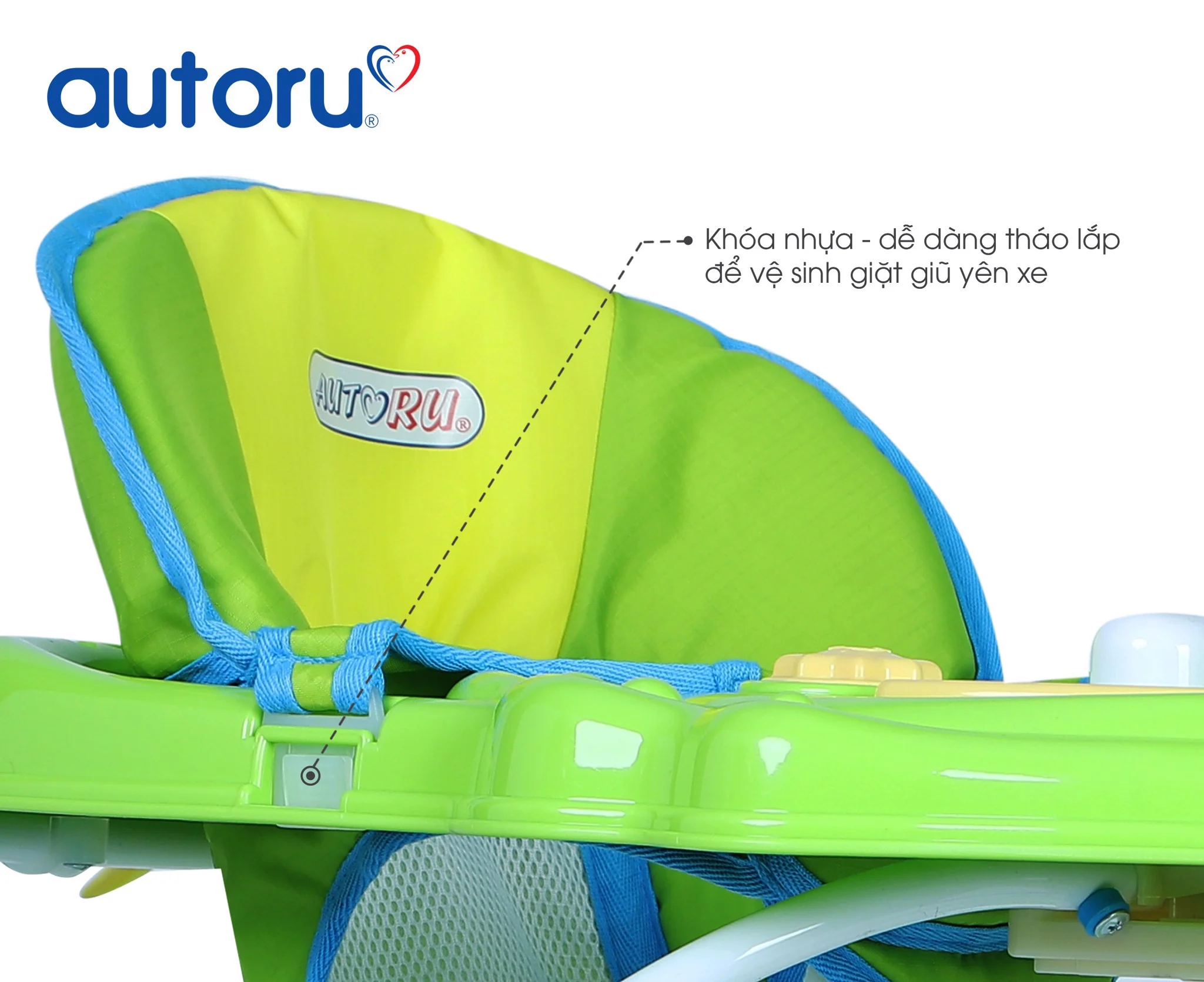 Yên xe tập đi Autoru (Màu xám)