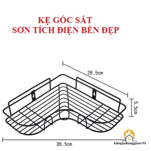 KỆ GÓC SẮT SƠN TĨNH ĐIỆN BỀN ĐẸP .ĐTVM