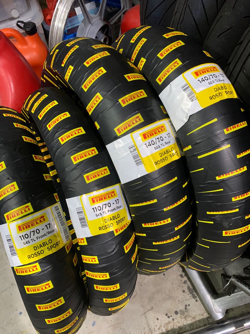 Lốp xe PIRELLI 100/80-17 DIABLO ROSSO SPORT