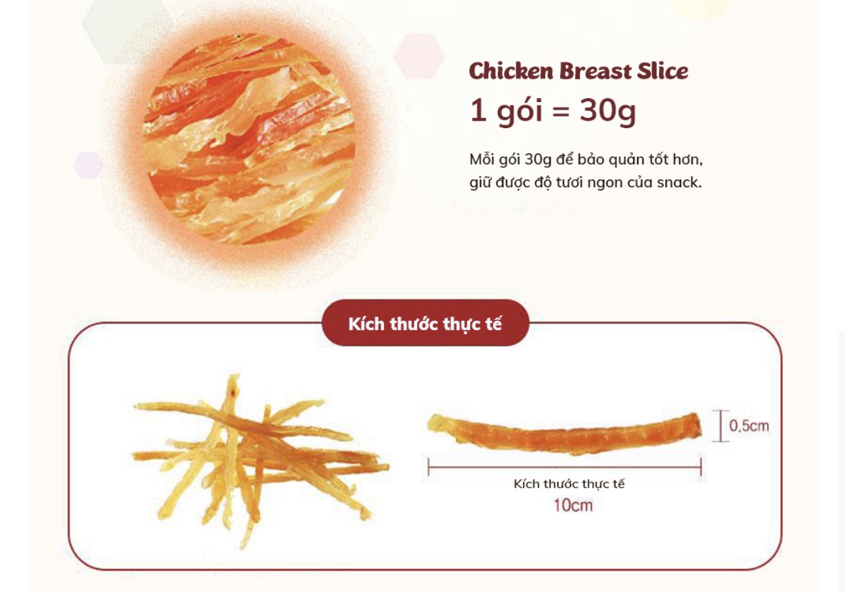 Ức gà sấy khô Hàn quốc cho mèo
