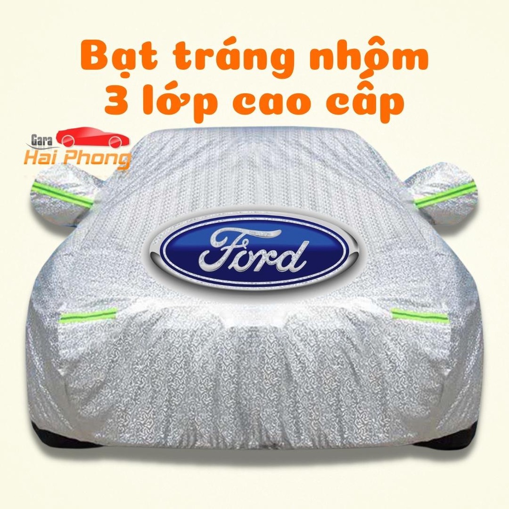Bạt phủ xe ô tô ford ecosport, everest, escape, focus, explorer, ranger - chất liệu bạt tráng nhôm 3 lớp