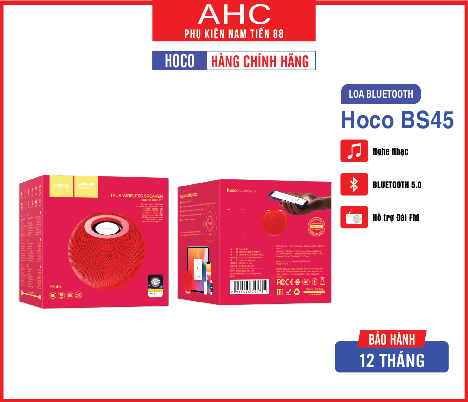 Loa Bluetooth Hoco BS45