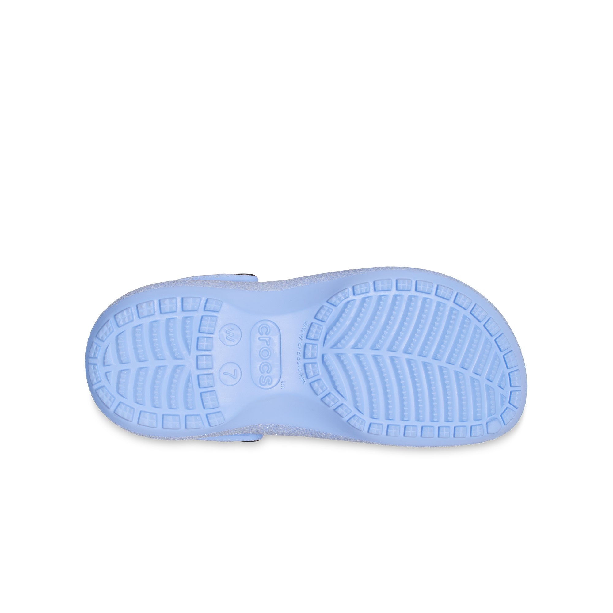 Giày Clog Nữ Crocs Platform Glitter Classic - Moon Jelly