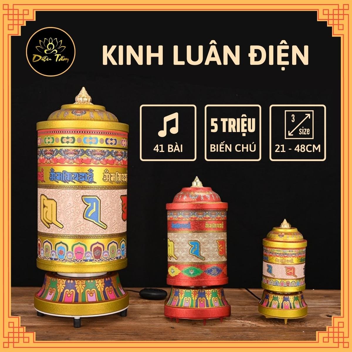 Kinh luân điện-Bánh xe cầu nguyện cắm điện pháp khí mật tông đồ thờ cúng