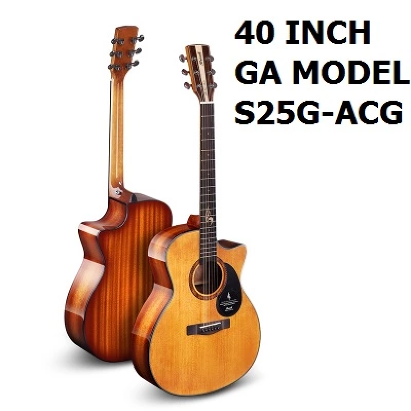 [HCM][Trả góp 0%]Đàn ghita gỗ Gụ đàn guitar SIKAMI-SD07 Tặng túi dây đeo dây dự phòng sách hướng dẫn cho bạn mới tập chơi