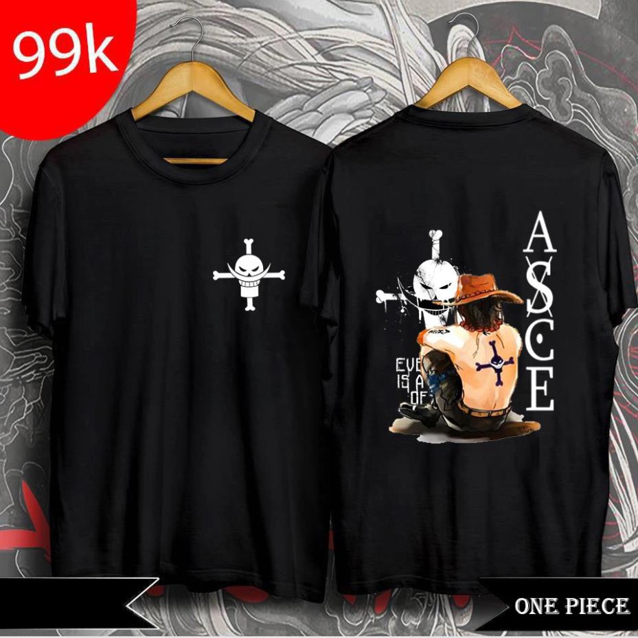 Áo thun in hình luffy và d.ace cực đẹp, cực ngầu - áo thun one piece
