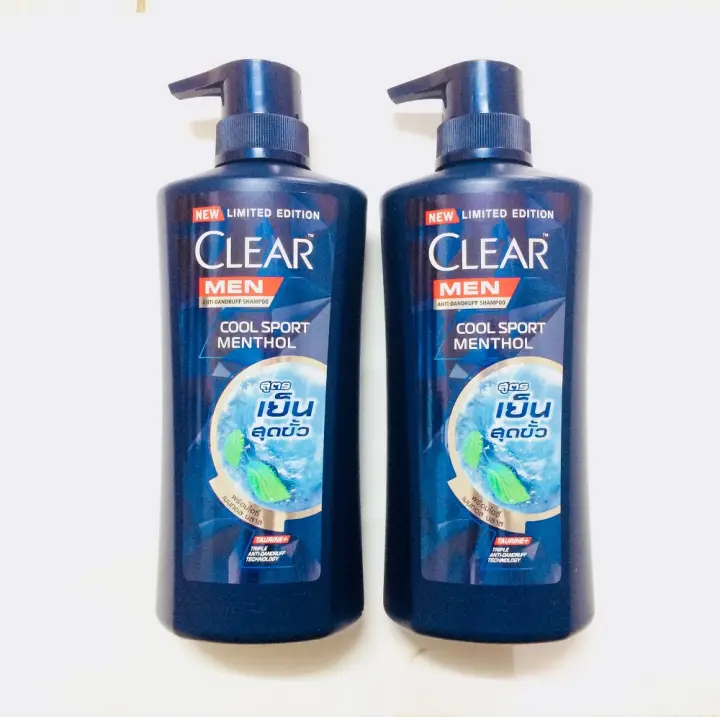 [Chỉ Giao Tphcm] [Sạch Gàu Mượt Tóc] Combo 2 Dầu Gội Clear Men Cool Sport Menthol Dành Cho Nam - Thái Lan 450Ml