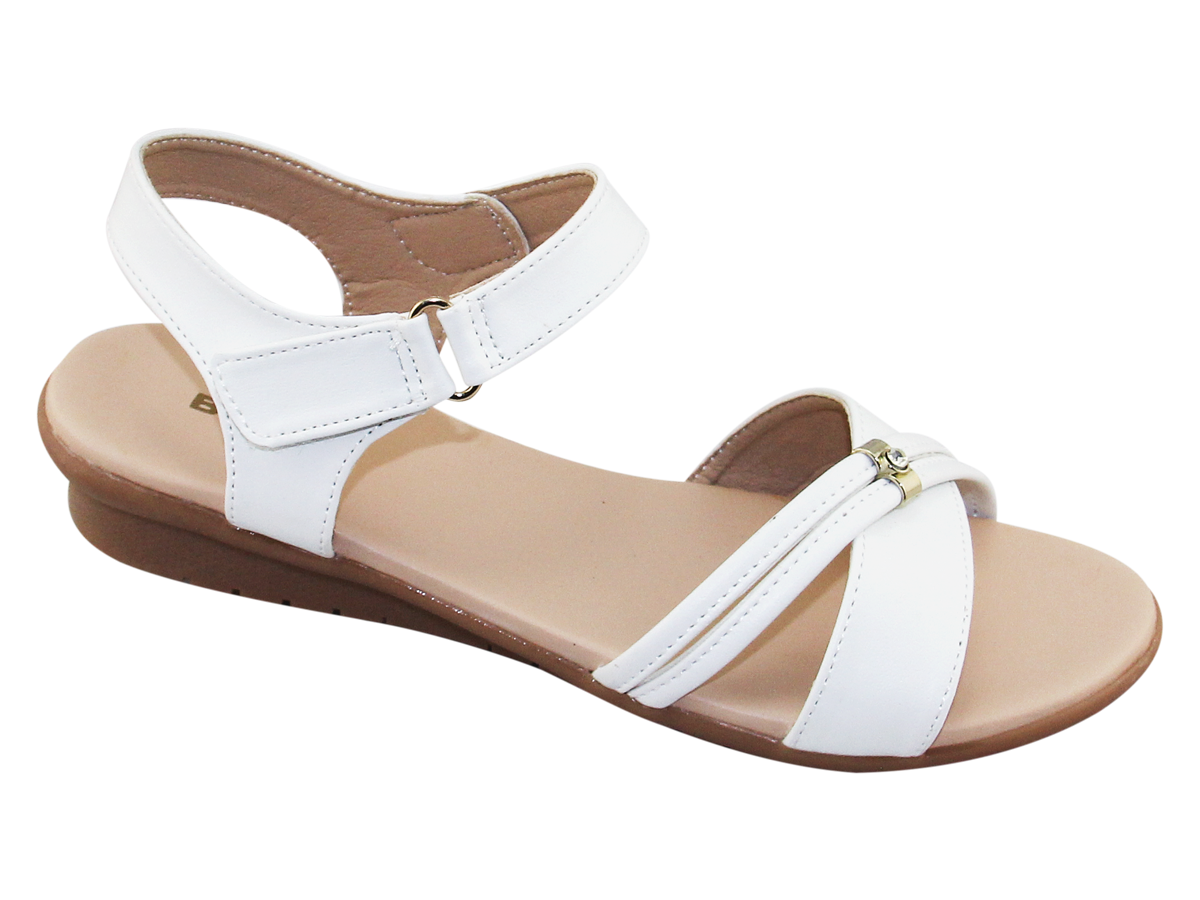 SANDAL ĐẾ BẰNG NỮ Bita's SYN.262 ( Đen + Hồng + Kem + Trắng )