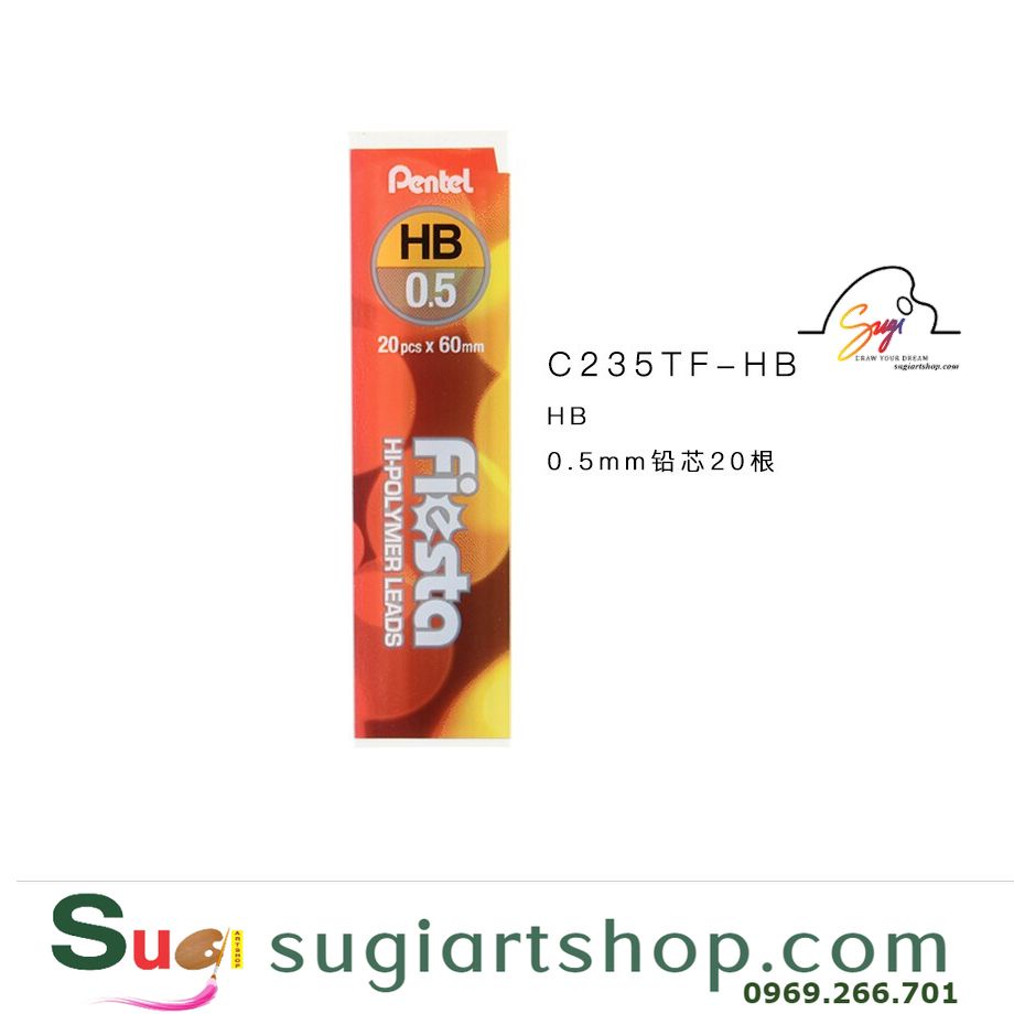 [SUGI ART SHOP] RUỘT CHÌ BẤM / NGÒI CHÌ BẤM PENTEL 0.5mm