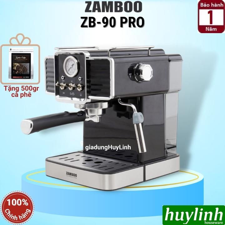 Máy pha cà phê Zamboo ZB-90 Pro - Tặng 500 gram cf [Mẫu mới 2020]