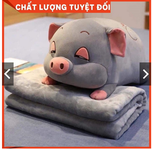 Set chăn gối ôm hình lợn kute