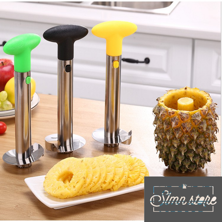 Dụng cụ gọt thơm inox thông minh gọt dứa khóm nguyên trái đa năng.