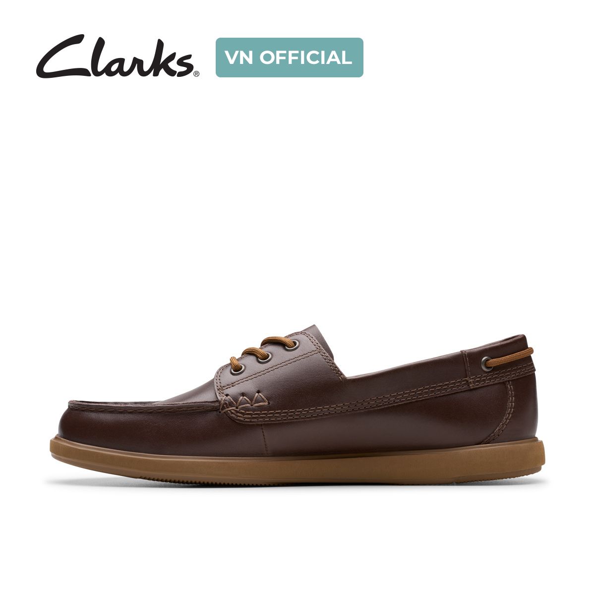 Giày Lười Da Nam Clarks - Bratton Boat