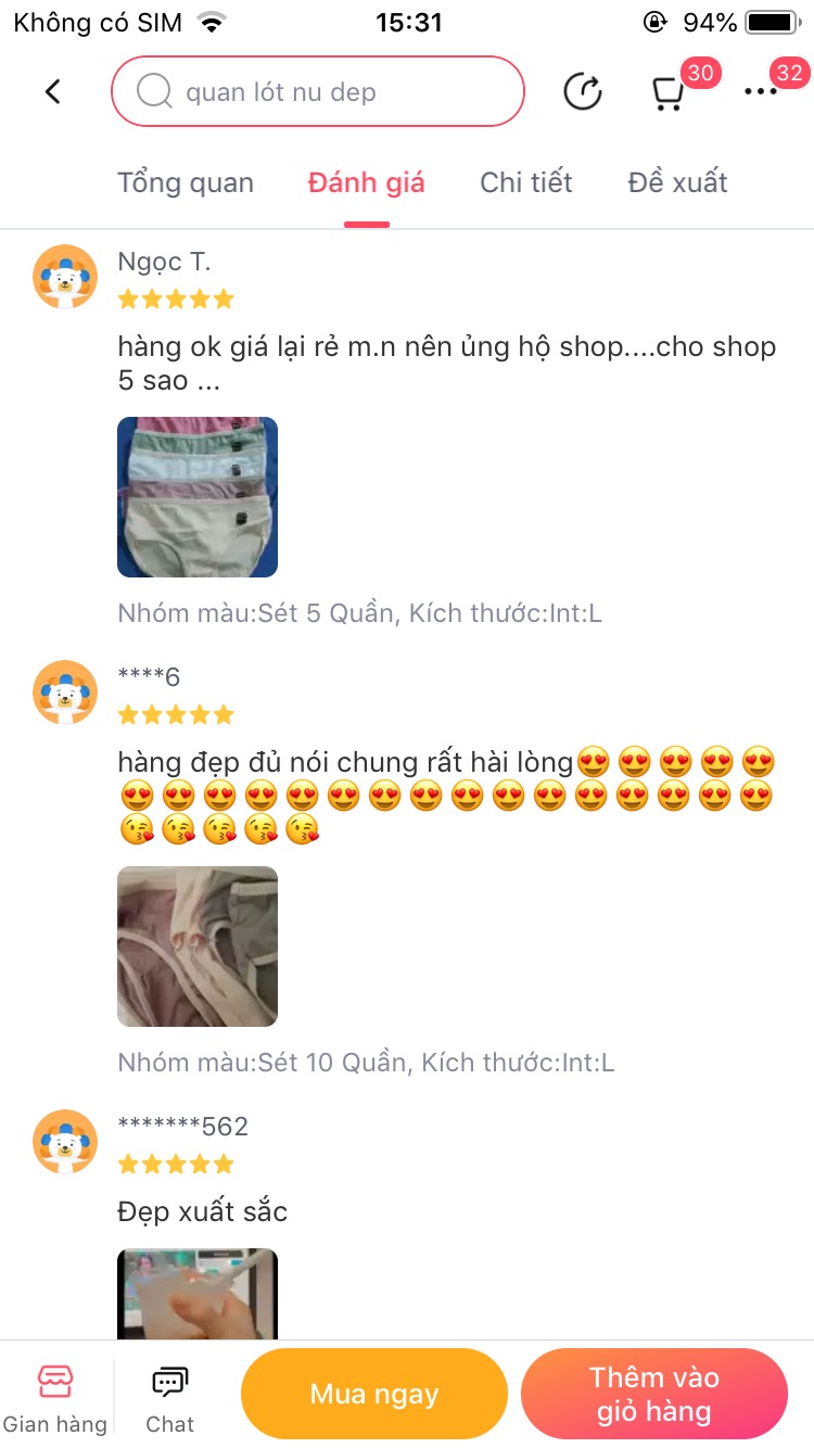 COMBO 10 Quần Lót Nữ Cotton Lucky Lụa Mềm Mại